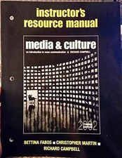 Instructor's Resource Manual Media & - Paperback, by Bettina Fabos - Good segunda mano  Embacar hacia Mexico