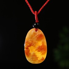 Pingente de jadeíta 100% natural verde vermelho grau A certificado paisagem 00346, usado comprar usado  Enviando para Brazil
