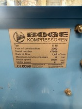 Boge s15 60cfm for sale  SWANSEA