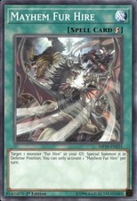 Yu-Gi-Oh! Aluguel de pele Mayhem MP19-EN255 comum 1ª edição quase perfeito comprar usado  Enviando para Brazil