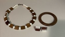 Wood neckless earrings for sale  Colona