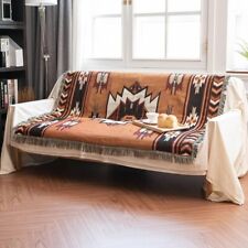 Brown geometric throw d'occasion  Bordeaux-