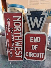 American railroad signs for sale  YORK