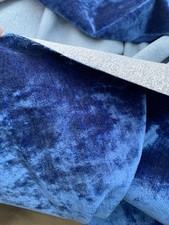 Bright blue velvet for sale  DOWNHAM MARKET
