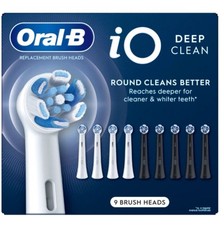 Cabeça de escova de dentes de substituição Oral-B iO limpeza profunda, contagem de 9, usado comprar usado  Enviando para Brazil