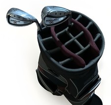 Bolsa de carrinho de golfe Lynx 14 vias bolsos refrigeradores e um conjunto de ferros Lynx Parallax 7 e 9 comprar usado  Enviando para Brazil