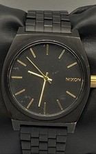 Relógio masculino Nixon Minimal The Time Teler 37mm WR 100M preto aço inoxidável comprar usado  Enviando para Brazil