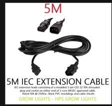 Grow light cable for sale  BRADFORD