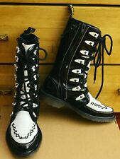 Dr Martens Sukey, białe czarne buty punkowe, rozmiar UK 3, EU 36 na sprzedaż  PL