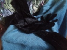 Long black velour for sale  CARDIFF