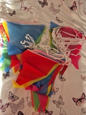 Multicoloured flag bunting for sale  SOUTHPORT