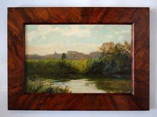 Armin Commichau (1889-1961) Obraz olejny Krajobraz rzeczny "Nad robakiem" znak. 1938 na sprzedaż Armin Commichau (1889-1961) Obraz olejny Krajobraz rzeczny "Nad robakiem" znak. 1938 na sprzedaż  PL