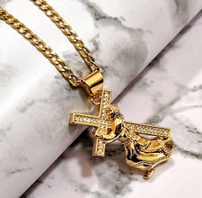 Gold christ crusifix for sale  SHEFFIELD