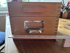 Karteikasten holz din gebraucht kaufen  Hamburg