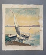 Yves brayer lithographie d'occasion  Artigues-près-Bordeaux