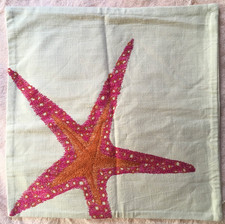 starfish embroidered pillows for sale  Shirley