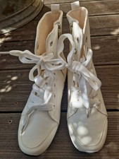 Stiefelette weiß ungetragen gebraucht kaufen  Hohenstein-Ernstthal