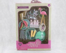 Festa no jardim limonada milho churrasco flamingo serve 18"" boneca menina americana, usado comprar usado  Enviando para Brazil