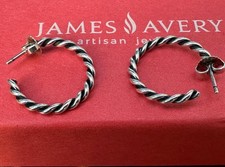 Brincos de argola de arame torcido aposentados James Avery comprar usado  Enviando para Brazil
