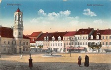 Tarjeta Postal AK 1917 Del Mercado De Königsbrück Con Ayuntamiento comprar usado  Enviando para Brazil