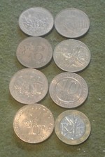 Francs 8 monnaies d'occasion  Expédié en Belgium