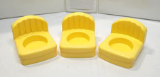Peça de reposição Fisher Price para pessoas pequenas - 3 cadeiras amarelas comprar usado  Enviando para Brazil