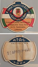 Tessera ferroviaria tram usato  Zelo Buon Persico