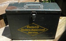 CAIXA DE SERVIÇO DE METAL PHILCO com ferro de solda! comprar usado  Enviando para Brazil