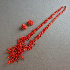 Vintage korallen schmuckset gebraucht kaufen  Wuppertal