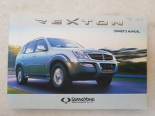 Ssangyong rexton owners d'occasion  Expédié en Belgium