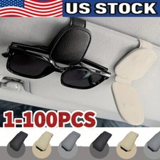 Suporte magnético de couro para óculos de sol para carro viseira solar clipe cabide EUA, usado comprar usado  Enviando para Brazil