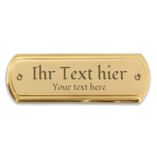 Namenschild türschild messing gebraucht kaufen  Berlin