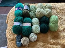 1100g green yarn for sale  RUSHDEN