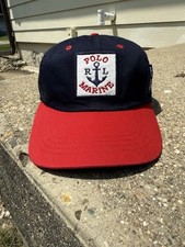 Boné Polo Sport Ralph Lauren Marine Anchor Patch Strapback Náutico Vintage comprar usado  Enviando para Brazil
