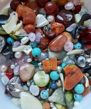 Vintage mixed beads for sale  EGHAM