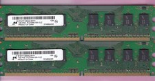 KIT DE MEMÓRIA DIMM 2GB 2x1GB PC2 5300 MÍCRON MT8HTF12864AZ-667H1 DDR2-667 DESKTOP comprar usado  Enviando para Brazil