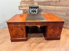 Mahogany partners desk for sale  POTTERS BAR