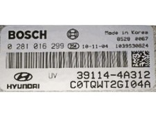 ECU Engine Control Unit Hyundai Starex 2.5 39114-4A312 0281016299 EDC16C39, usado comprar usado  Enviando para Brazil