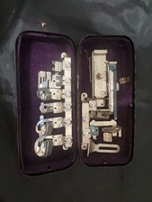 Accesorios de máquina de coser giratoria GREIST de colección caja de hojalata pliegue puntada con volantes segunda mano  Embacar hacia Mexico