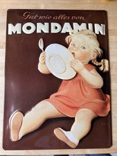 Blechschild prägung mondamin gebraucht kaufen  Langen