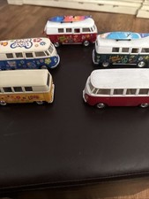 Kinsfun Miniatura Volkswagen Van Conjunto de 5 Vans Diecast comprar usado  Enviando para Brazil