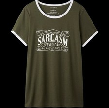 Camiseta Pulôver Verde Torrid Fresh Sarcasm Servido Diariamente Tamanho 3X comprar usado  Enviando para Brazil