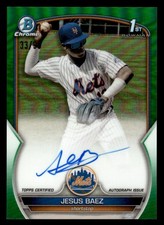 Refratores automáticos de grama verde Jesus Baez 2023 Bowman #CPA-JBZ cromado #33/99 comprar usado  Enviando para Brazil