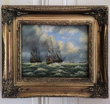 Marine anglaise huile d'occasion  Saint-Péray