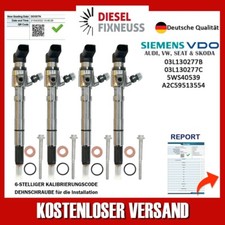 4xinjector siemens 03l130277b d'occasion  Expédié en Belgium