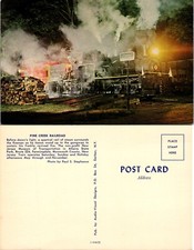 Cartolina locomotiva vapore usato  Spedire a Italy