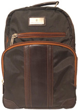 Mochila executiva para laptop Martin Dingman náilon com acabamento em couro bolsa de viagem RARA comprar usado  Enviando para Brazil