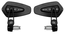 Usado, Liga de alumínio Cafe Racer preto motocicleta barra extremidade espelhos laterais dobráveis 22 mm... comprar usado  Enviando para Brazil
