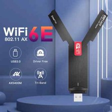 WiFi 6E USB WiFi Dongle USB3.0 Adaptador WiFi Wifi 6 Tarjeta de Red para Win 10/11 segunda mano  Embacar hacia Mexico