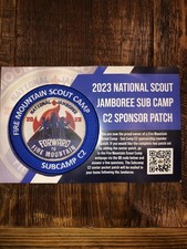 Patch patrocinador Boy Scout 2023 National Jamboree Sub Camp C2 comprar usado  Enviando para Brazil